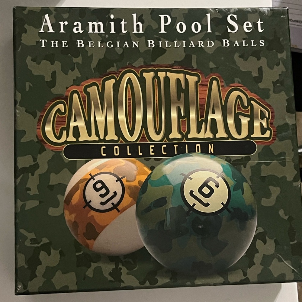 Camouflage Pool Ball Set